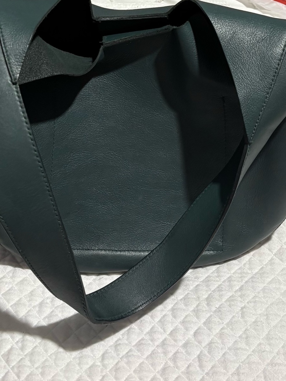 Madewell Dark Teal Leather Hobo-Style Shoulder Bag - Picture 5 of 11